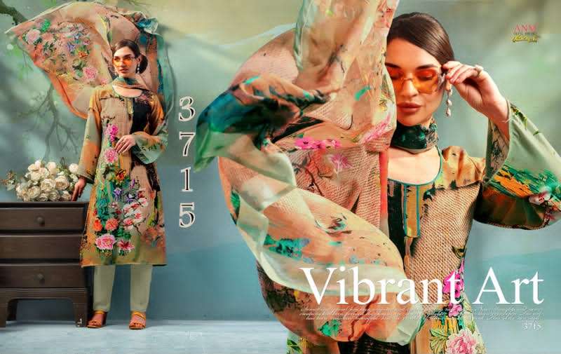 Vaishali Fashion 3700 Series Pure Crape Digital Printed Dress Material - Amrah Wholesale
