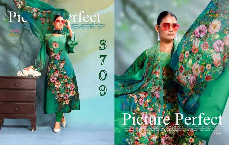 Vaishali Fashion 3700 Series Pure Crape Digital Printed Dress Material - Amrah Wholesale