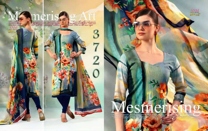 Vaishali Fashion 3700 Series Pure Crape Digital Printed Dress Material - Amrah Wholesale