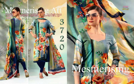 Vaishali Fashion 3700 Series Pure Crape Digital Printed Dress Material - Amrah Wholesale