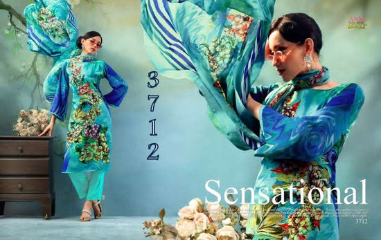 Vaishali Fashion 3700 Series Pure Crape Digital Printed Dress Material - Amrah Wholesale