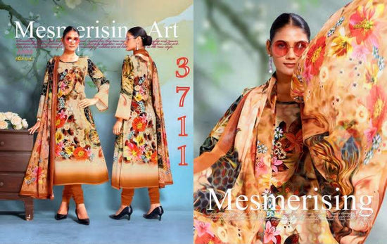 Vaishali Fashion 3700 Series Pure Crape Digital Printed Dress Material - Amrah Wholesale