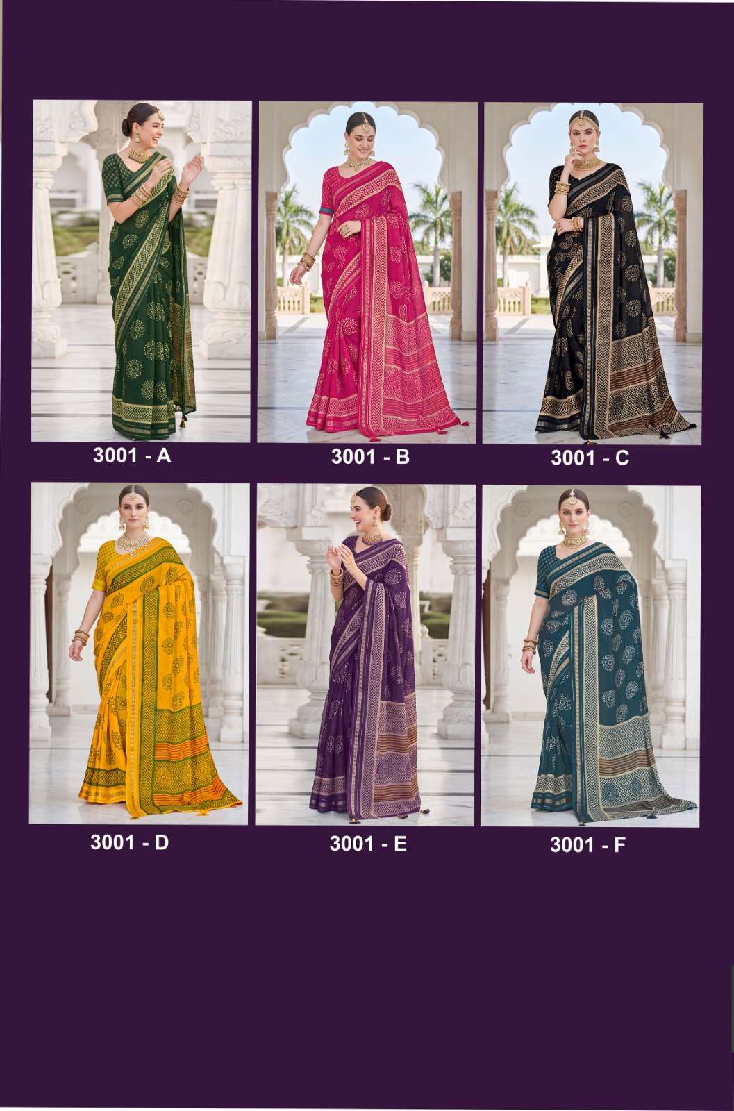 Vallabhi Mahisuta Vol 3 Moss Viscose Ethnic Print Saree