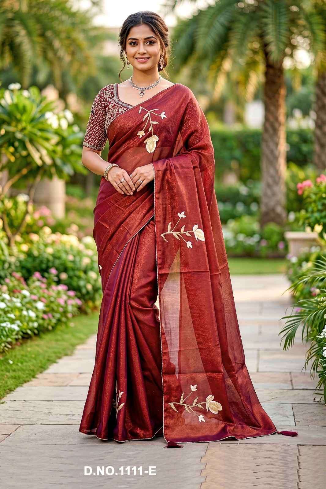 Vallabhi Manshika Vol 11 NC Satin Brush Print Saree - Amrah Wholesale