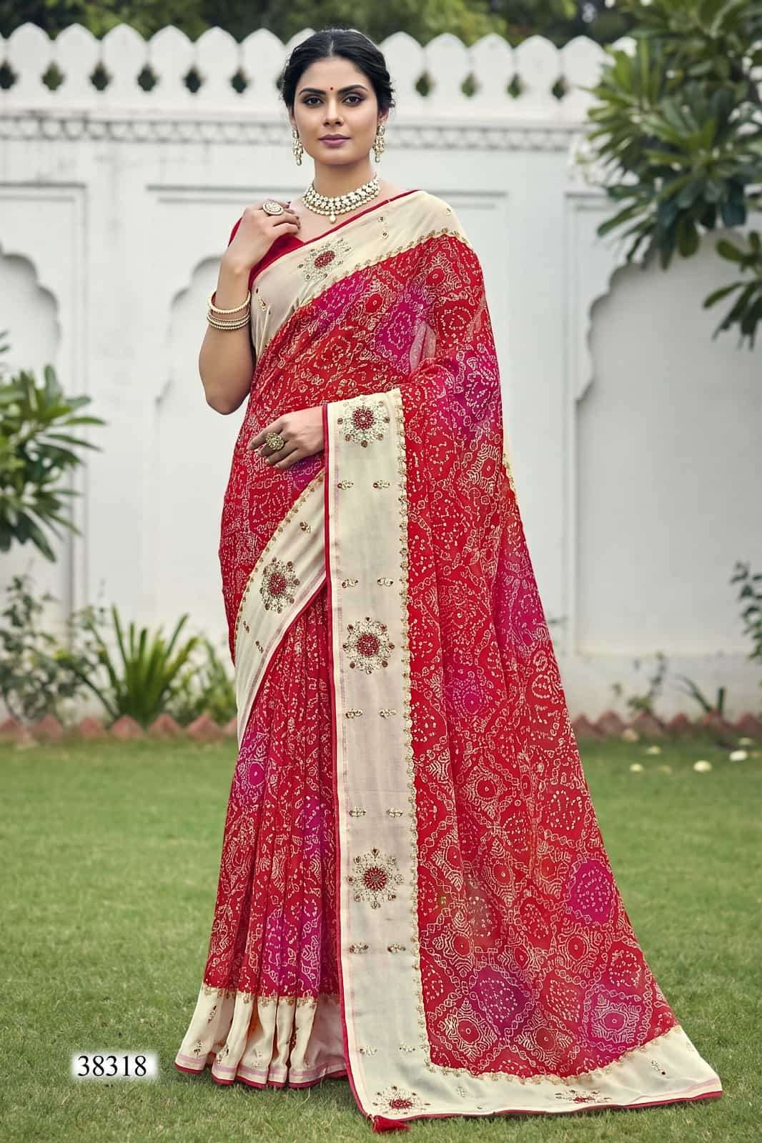 Vallabhi Prints Abhilasha Vol 8 Weightless Abstract Print Saree