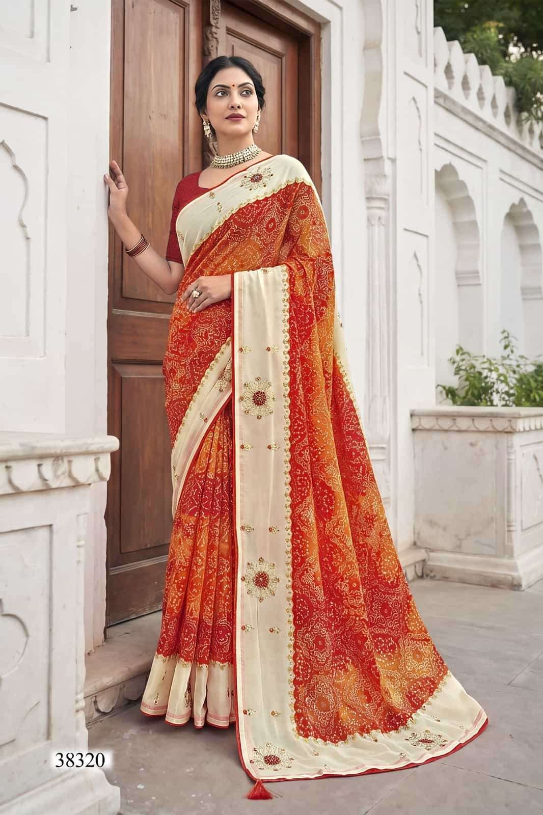 Vallabhi Prints Abhilasha Vol 8 Weightless Abstract Print Saree