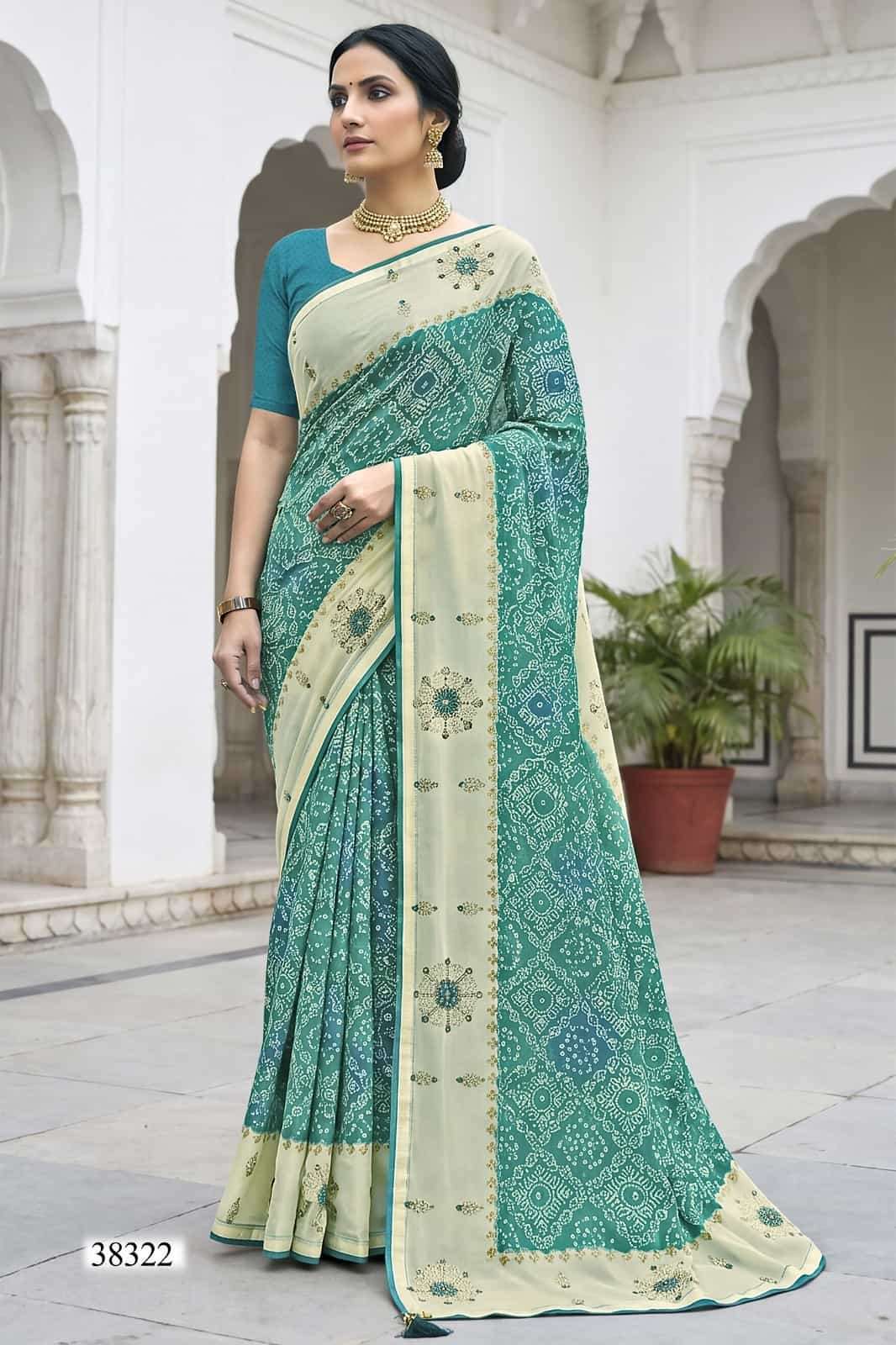 Vallabhi Prints Abhilasha Vol 8 Weightless Abstract Print Saree