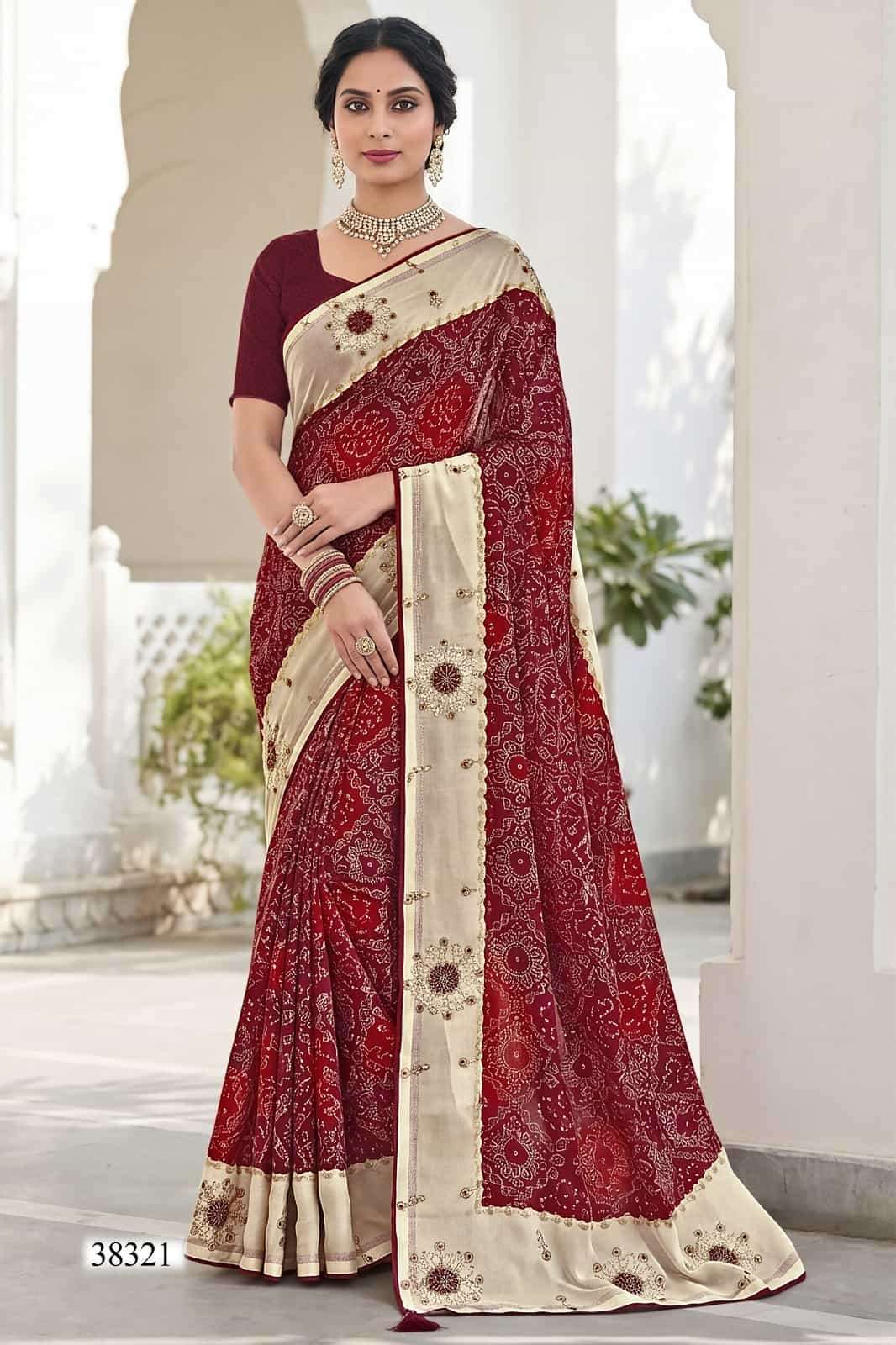 Vallabhi Prints Abhilasha Vol 8 Weightless Abstract Print Saree