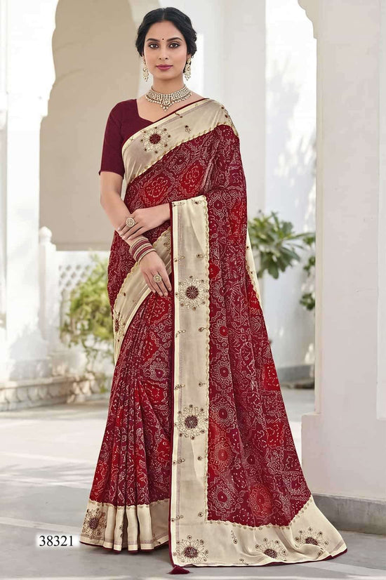 Vallabhi Prints Abhilasha Vol 8 Weightless Abstract Print Saree