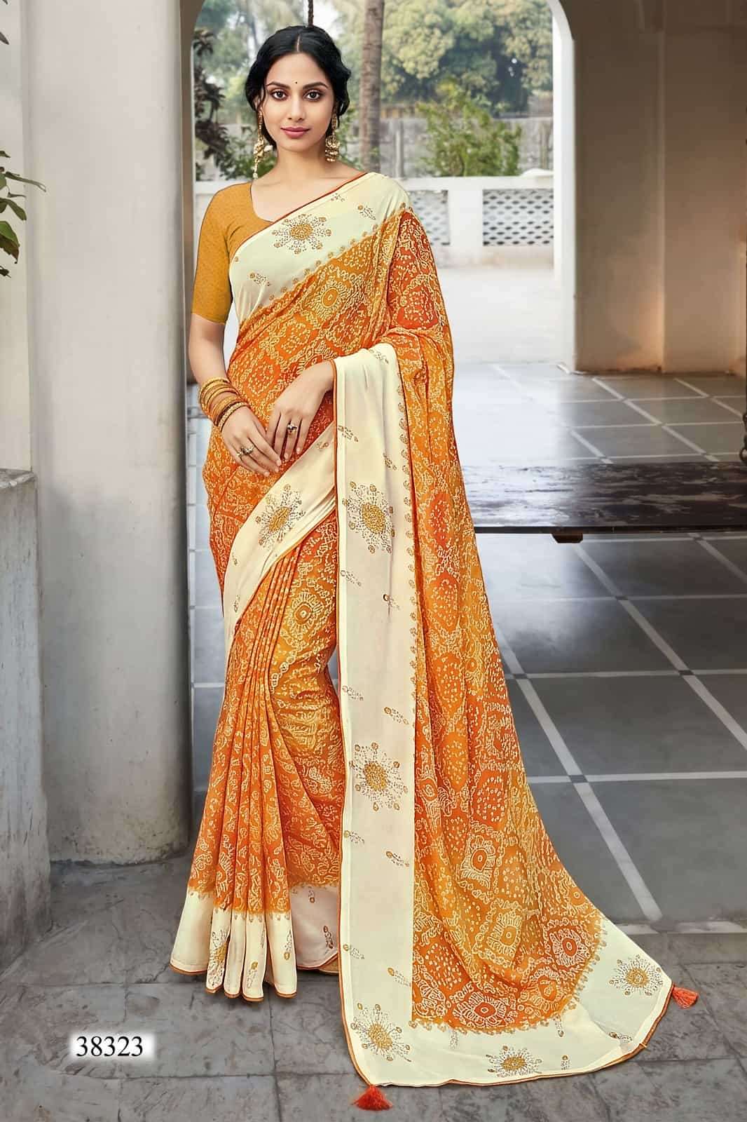 Vallabhi Prints Abhilasha Vol 8 Weightless Abstract Print Saree