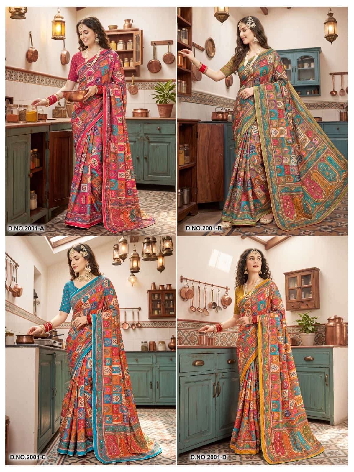 Vallabhi Prints Avadhi Vol 2 Chinnon Ethnic Print Saree