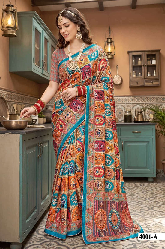 Vallabhi Prints Avadhi Vol 4 Chinnon Ethnic Print Saree