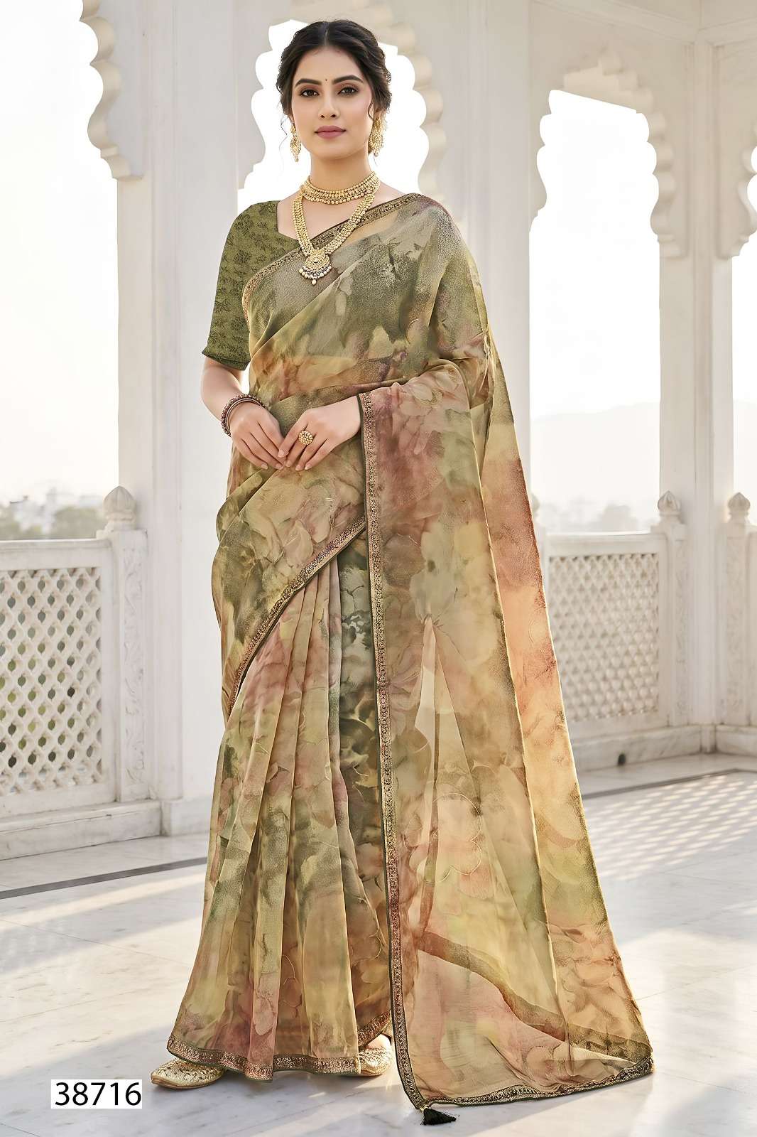 Vallabhi Prints Berry Vol 17 Satin Printed Saree Wholesale Price Surat