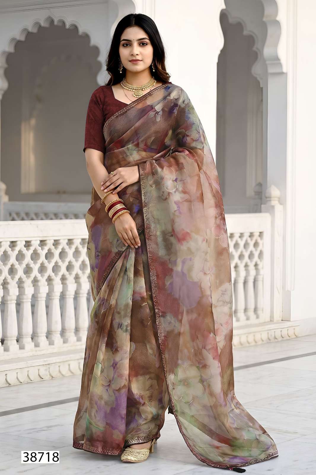 Vallabhi Prints Berry Vol 17 Satin Printed Saree Wholesale Price Surat
