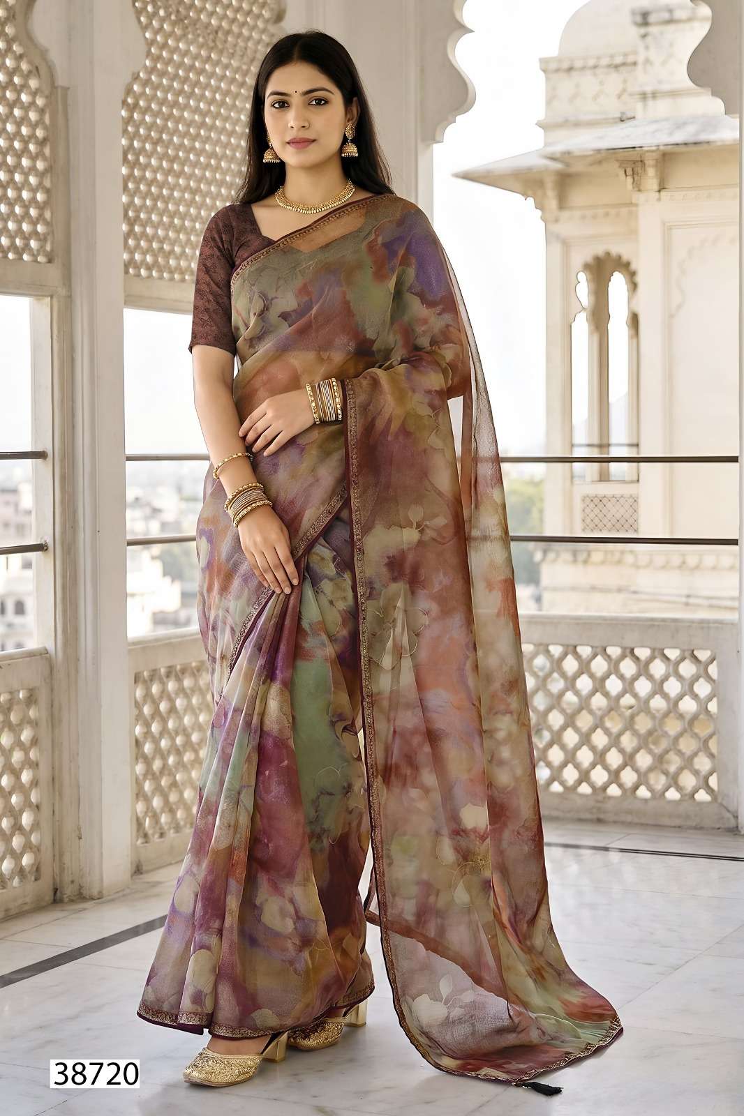 Vallabhi Prints Berry Vol 17 Satin Printed Saree Wholesale Price Surat