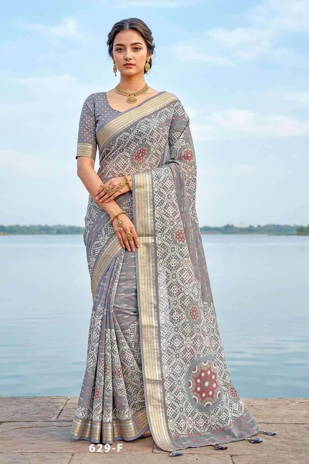 Vallabhi Prints Jiya Vol 41 Premium Moss Georgette Saree Collection - Amrah Wholesale