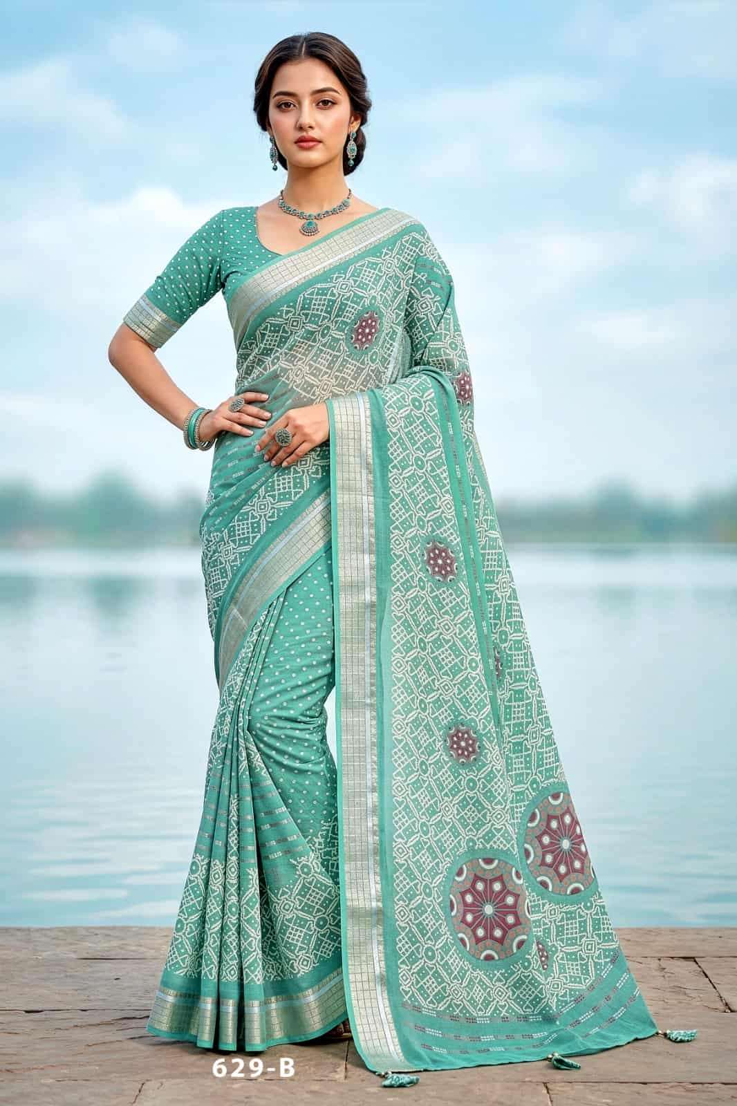 Vallabhi Prints Jiya Vol 41 Premium Moss Georgette Saree Collection - Amrah Wholesale