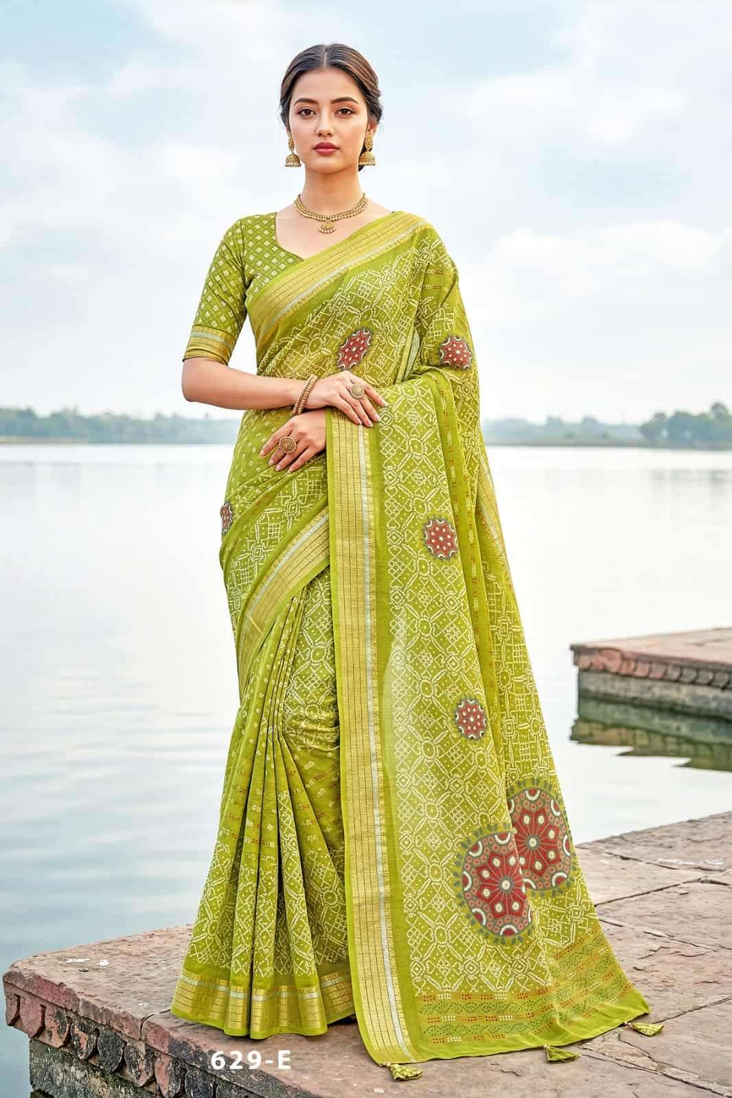 Vallabhi Prints Jiya Vol 41 Premium Moss Georgette Saree Collection - Amrah Wholesale