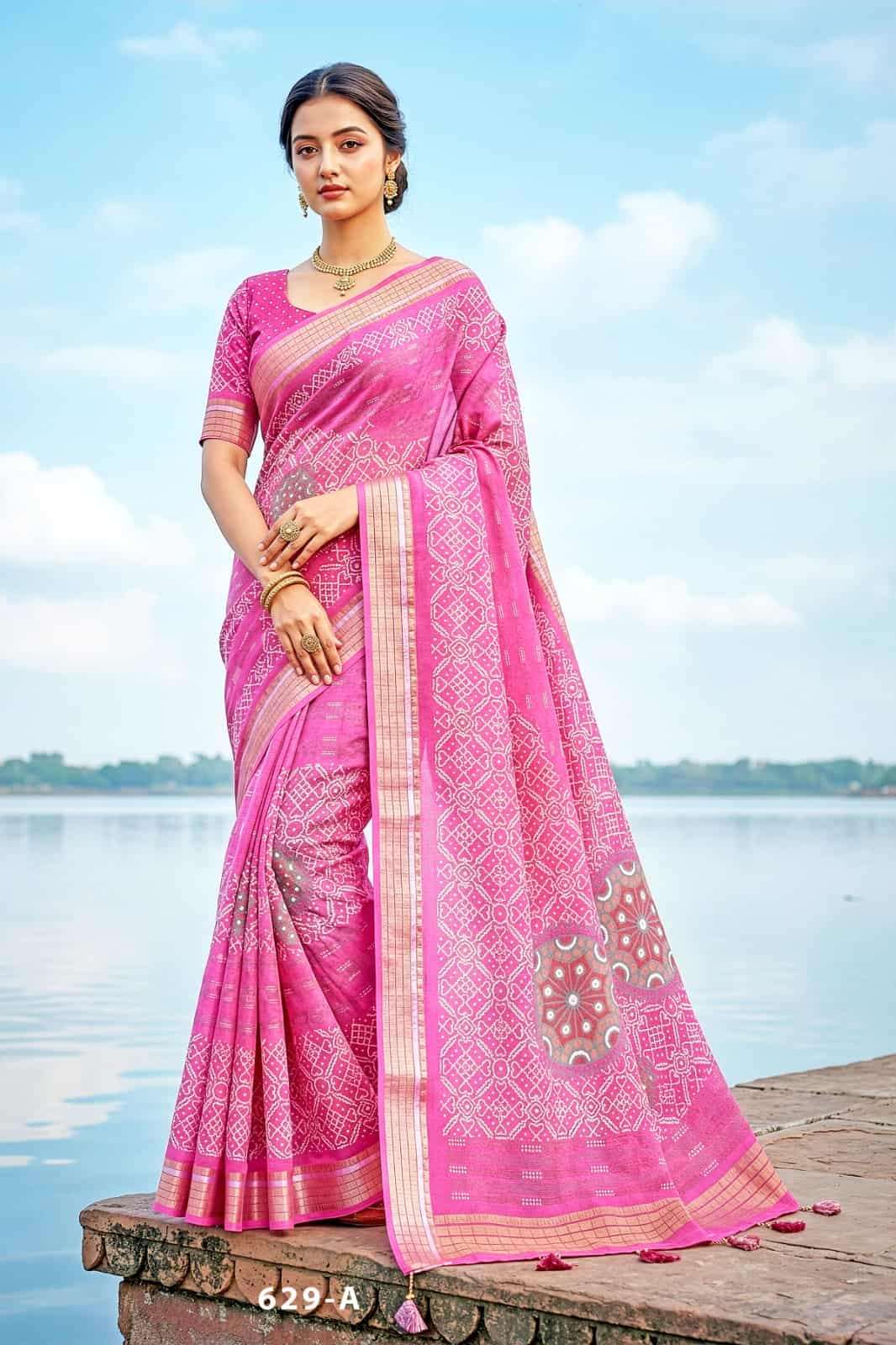 Vallabhi Prints Jiya Vol 41 Premium Moss Georgette Saree Collection - Amrah Wholesale