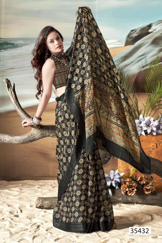Vallabhi Prints Jiya Vol 46 Premium Moss Georgette Daily Wear Saree Collection - Amrah Wholesale