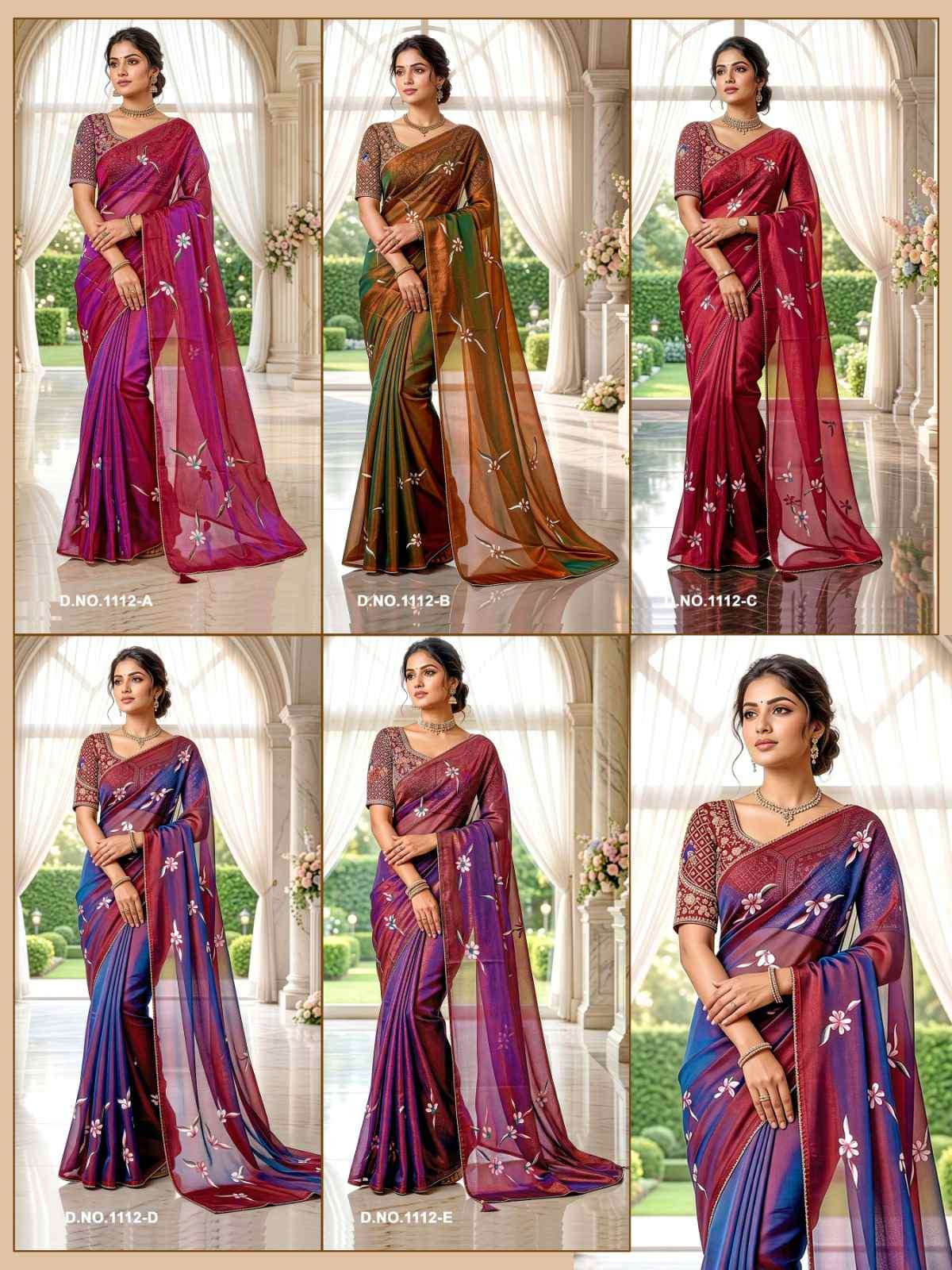 Vallabhi Prints Manshika Vol 9 NC Brush Print Saree With Embroidery Blouse
