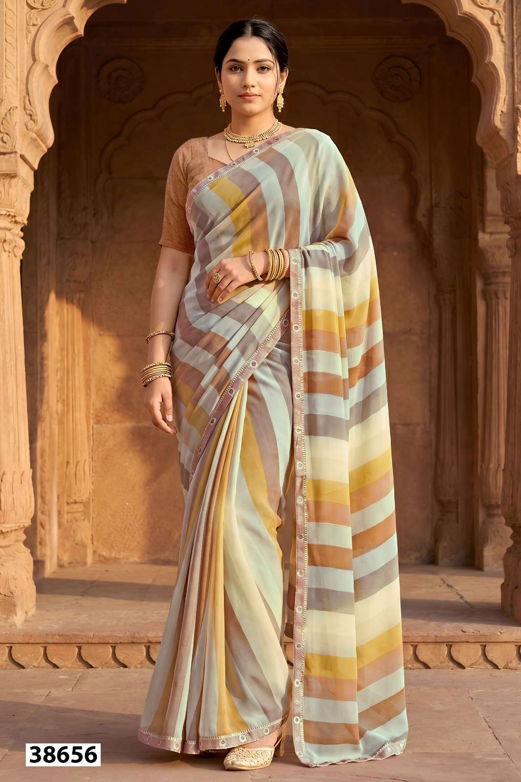 Vallabhi Prints Vardani Vol 16 Weightless Printed Saree Collection - Amrah Wholesale