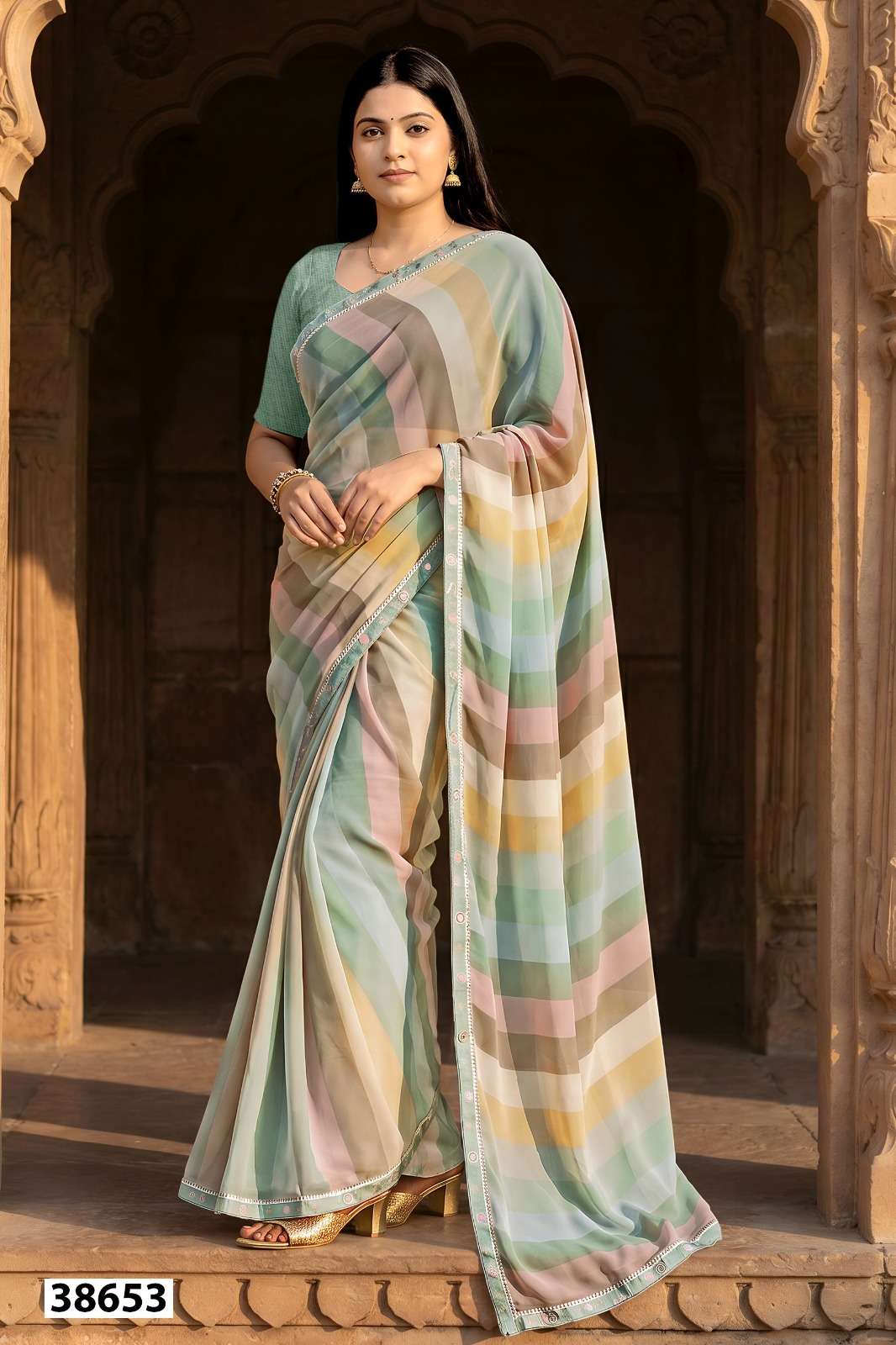 Vallabhi Prints Vardani Vol 16 Weightless Printed Saree Collection - Amrah Wholesale