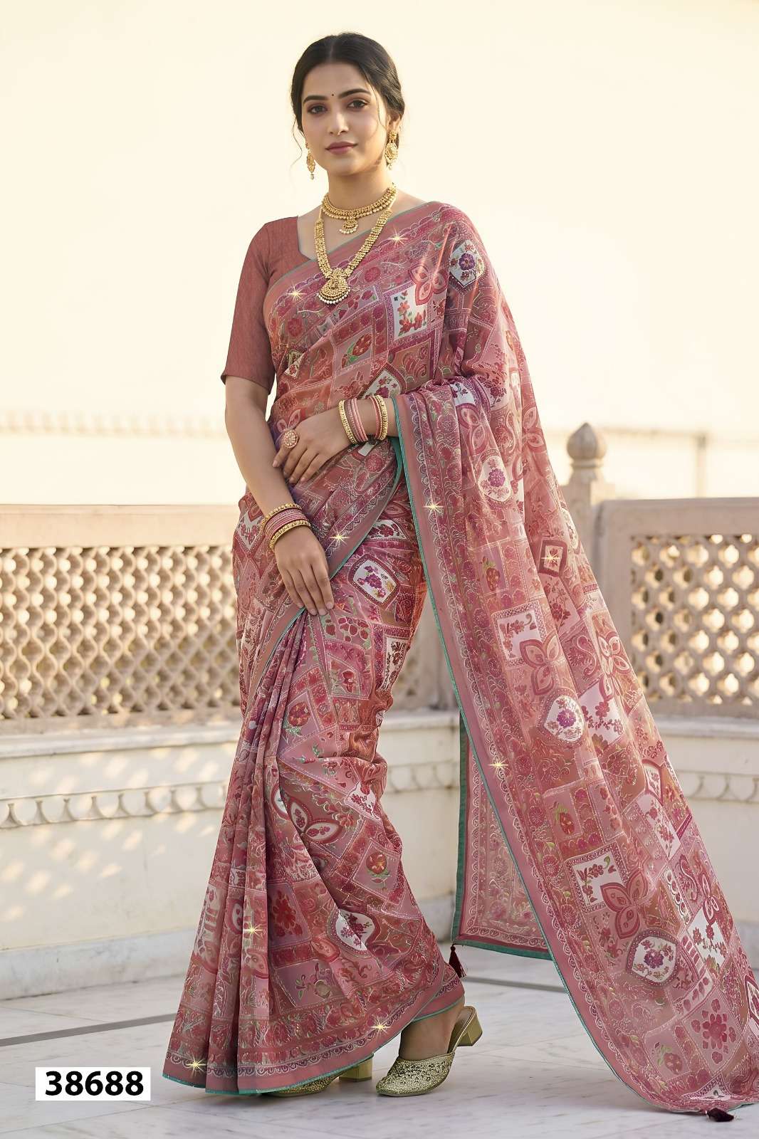 Vallabhi Suhani Vol 2 Weightless Ethnic Print Saree Collection Wholesale - Amrah Wholesale