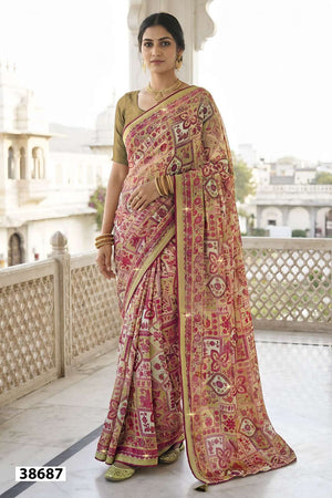 Vallabhi Suhani Vol 2 Weightless Ethnic Print Saree Collection Wholesale - Amrah Wholesale
