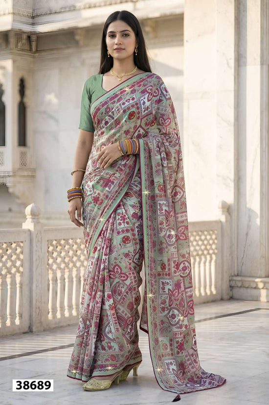 Vallabhi Suhani Vol 2 Weightless Ethnic Print Saree Collection Wholesale - Amrah Wholesale