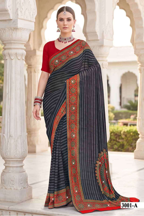 Vallabhi Suhani Vol 3 Weightless Ethnic Stone Mirror Saree