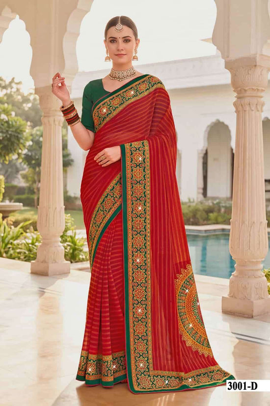 Vallabhi Suhani Vol 3 Weightless Ethnic Stone Mirror Saree