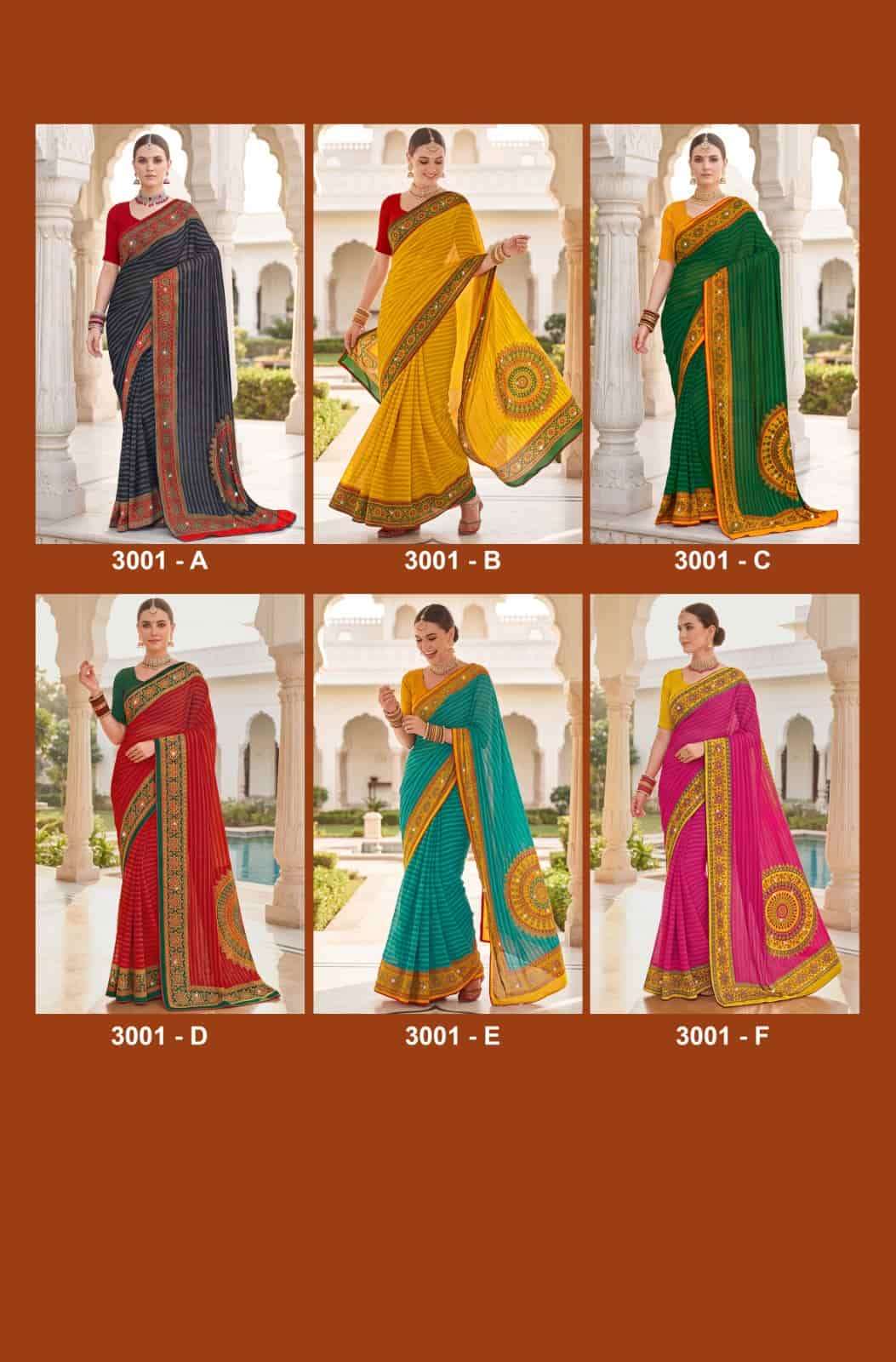 Vallabhi Suhani Vol 3 Weightless Ethnic Stone Mirror Saree