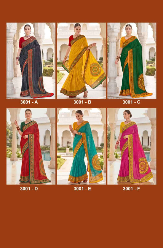 Vallabhi Suhani Vol 3 Weightless Ethnic Stone Mirror Saree