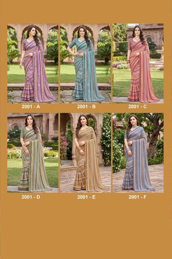 Vallabhi Vaidehi Vol 2 Leheriya Print Saree - Amrah Wholesale