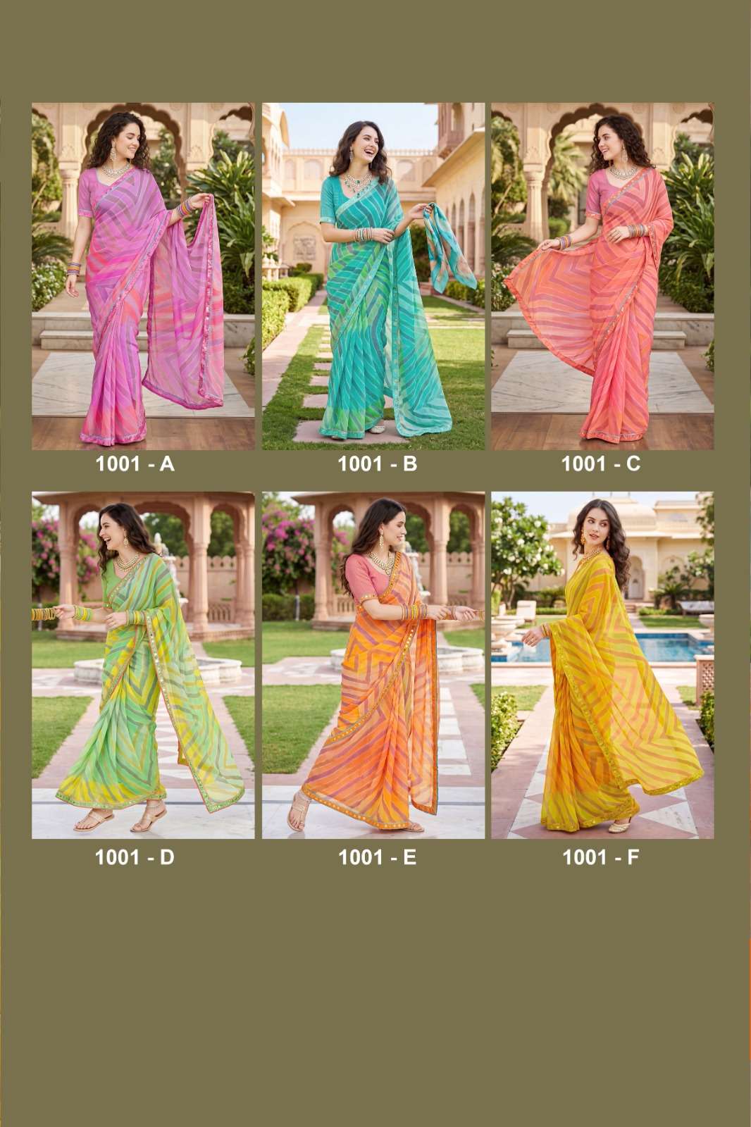 Vallabhi Vaidehi Weightless Leheriya Print Saree
