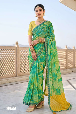 Vallabhi Vardani Vol 13 Weightless Floral Print Saree Collection Wholesale - Amrah Wholesale