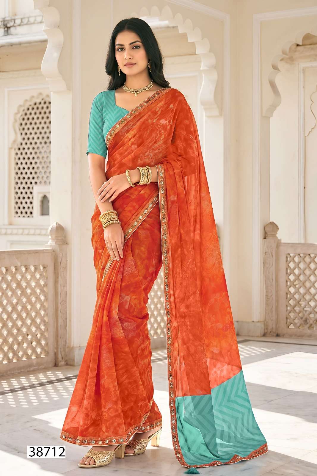 Vallabhi Vardani Vol 13 Weightless Floral Print Saree Collection Wholesale - Amrah Wholesale