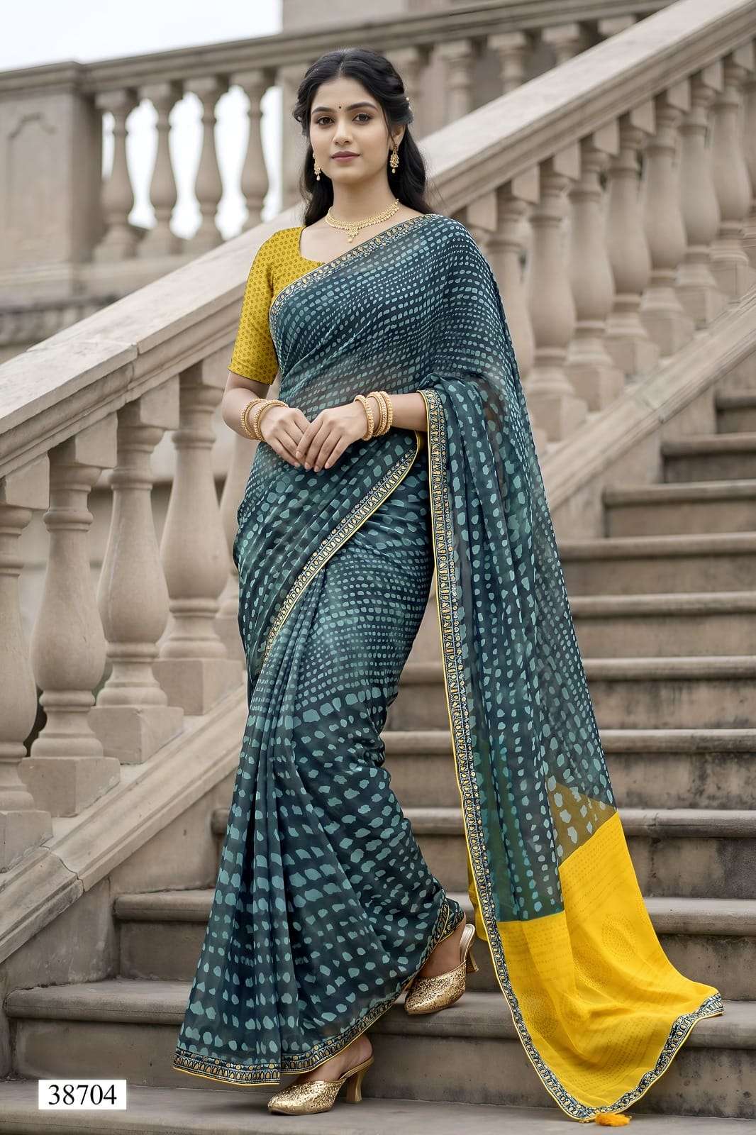 Vallabhi Vardani Vol 14 Weightless Abstract Print Saree Collection Wholesale