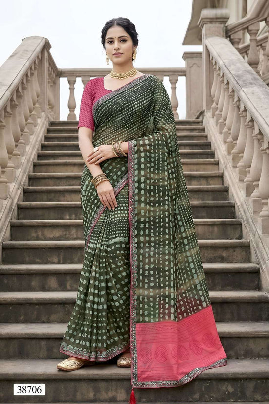 Vallabhi Vardani Vol 14 Weightless Abstract Print Saree Collection Wholesale