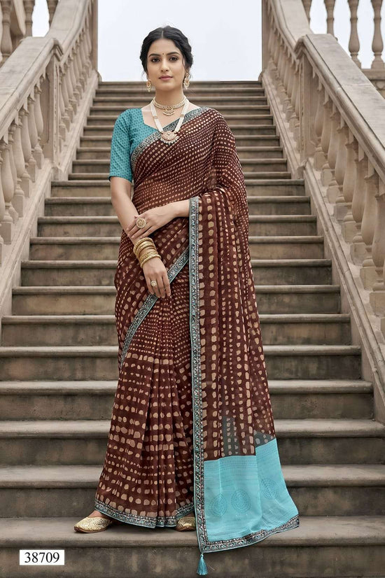 Vallabhi Vardani Vol 14 Weightless Abstract Print Saree Collection Wholesale