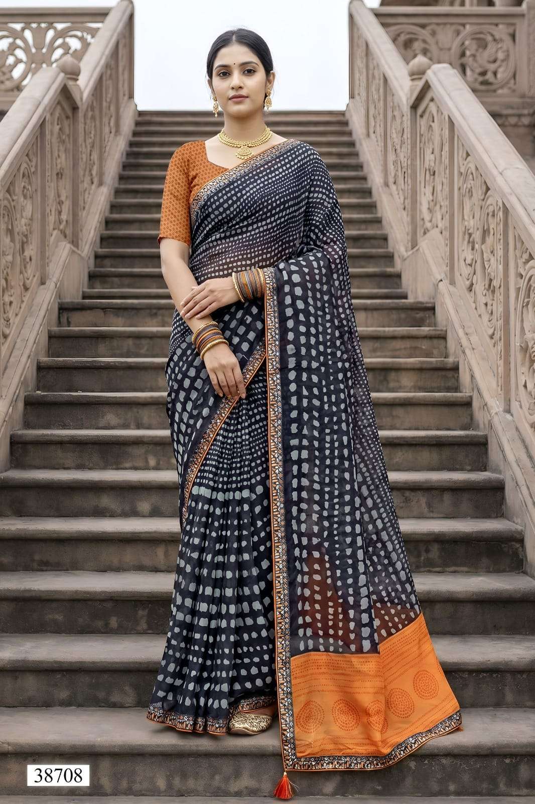 Vallabhi Vardani Vol 14 Weightless Abstract Print Saree Collection Wholesale