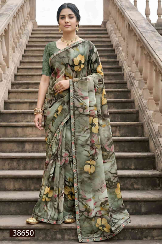 Vallabhi Vardani Vol 17 Weightless Floral Print Saree Collection Wholesale - Amrah Wholesale