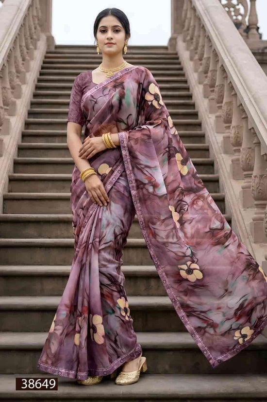 Vallabhi Vardani Vol 17 Weightless Floral Print Saree Collection Wholesale - Amrah Wholesale