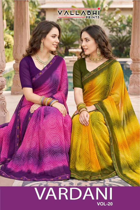 Vallabhi Vardani Vol 20 Weightless Abstract Print Saree