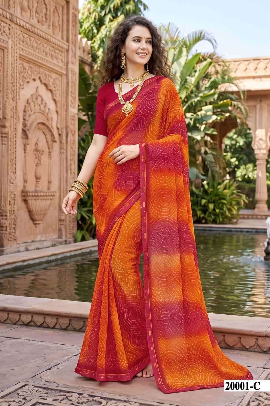 Vallabhi Vardani Vol 20 Weightless Abstract Print Saree