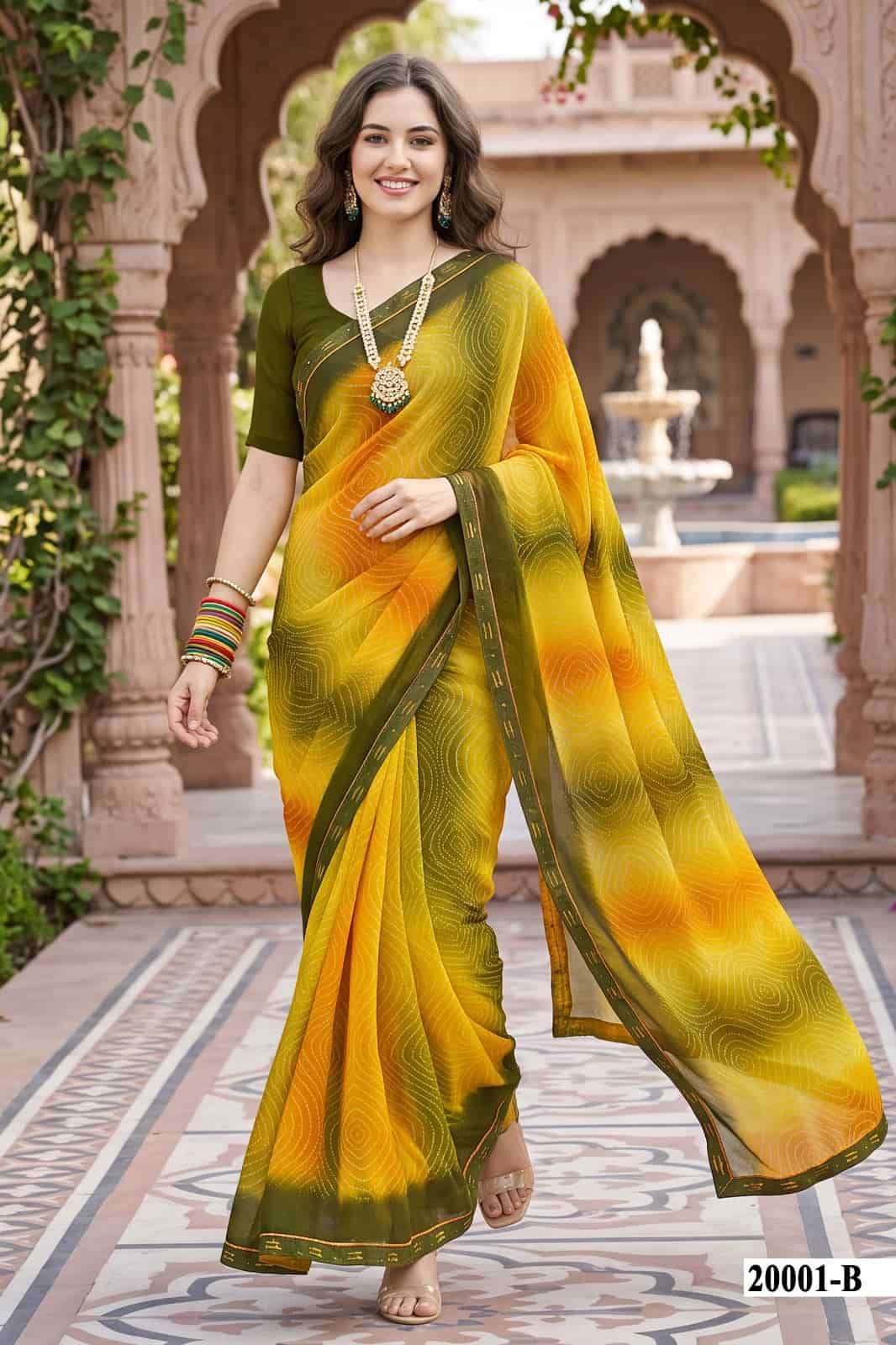 Vallabhi Vardani Vol 20 Weightless Abstract Print Saree