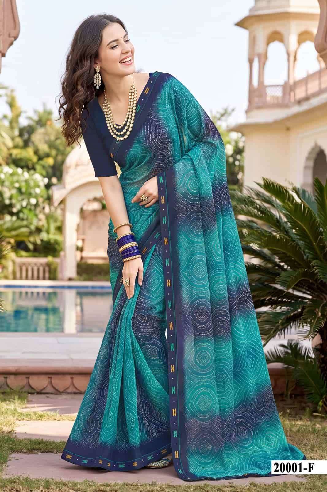 Vallabhi Vardani Vol 20 Weightless Abstract Print Saree