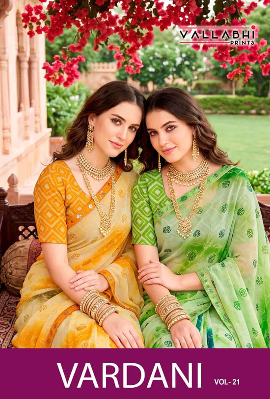 Vallabhi Vardani Vol 21 Weightless Floral Print Saree