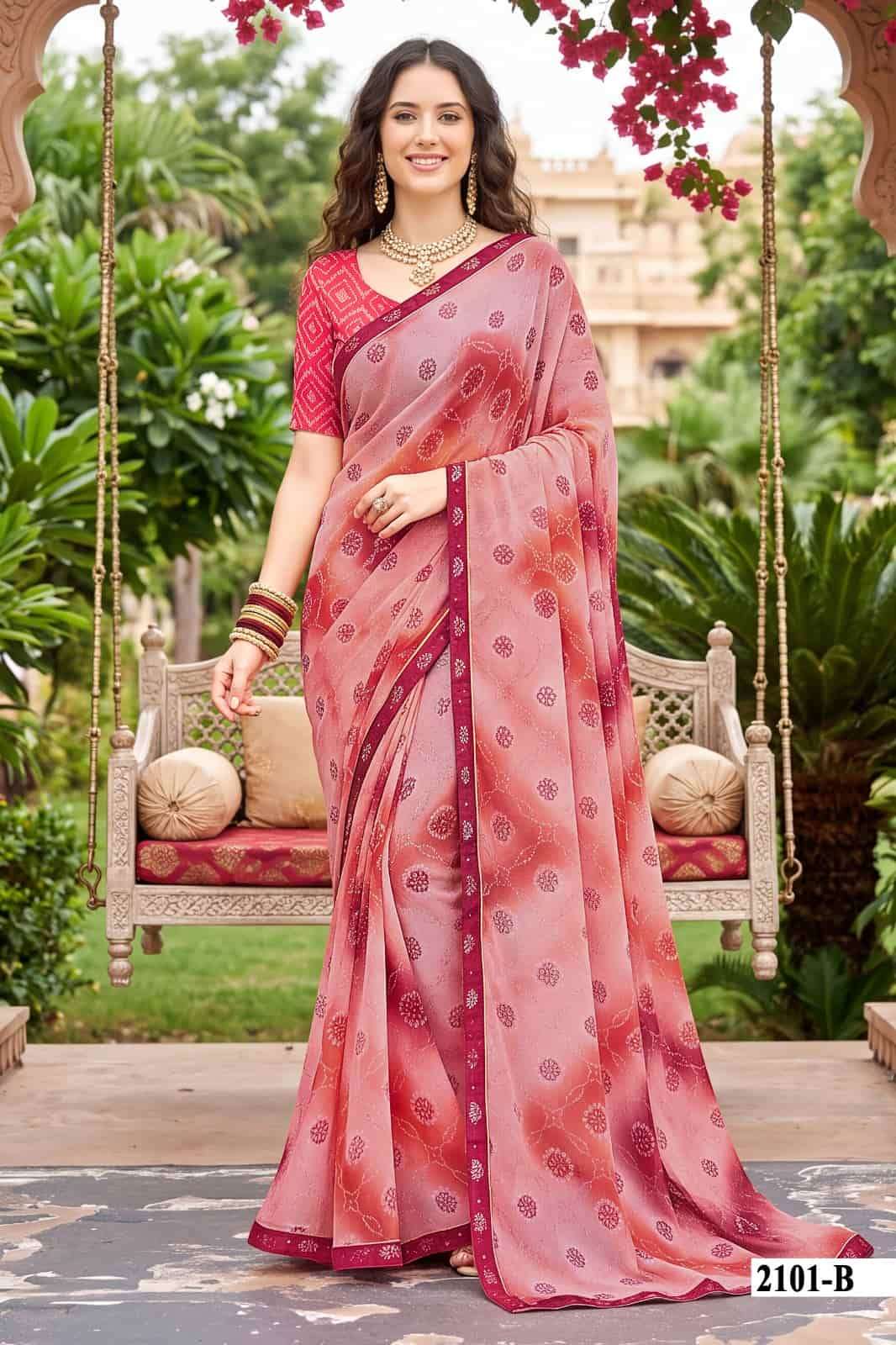 Vallabhi Vardani Vol 21 Weightless Floral Print Saree